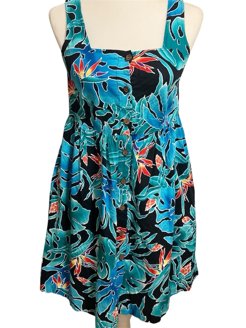 Hilo Hattie Vintage Teal Sundress